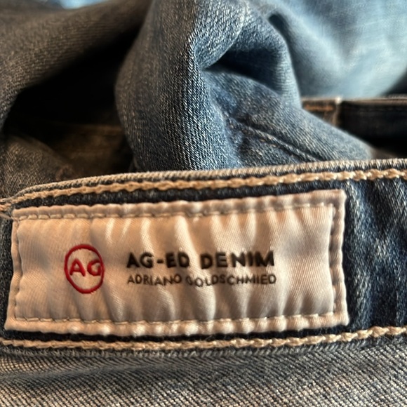 AG-ED DENIM LEGGING SUPER SKINNY ANKLE. SIZE 23. NWOT MEDIUM WASH. - Picture 11 of 13